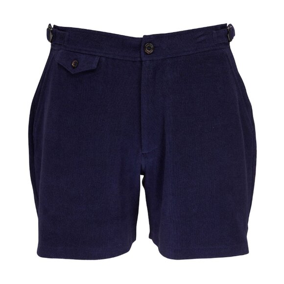 Ralph Lauren Purple Label shorts Medium cotton buckle side...